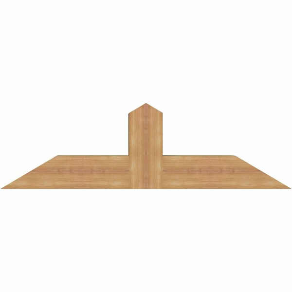 Ekena Millwork Portland Smooth Timber Gable Bracket, Western Red Cedar, 48"W x 14"H x 5 1/2"D x 5 1/2"F, 7/12 Pitch GBW048X14X0606POR00SWR - main